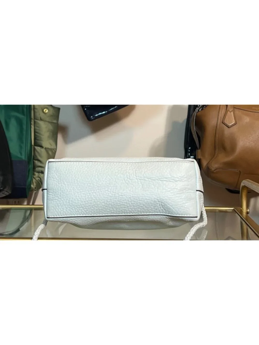 Adorable Tory Burch Baby Blue Leather McGraw with Ropped Strap